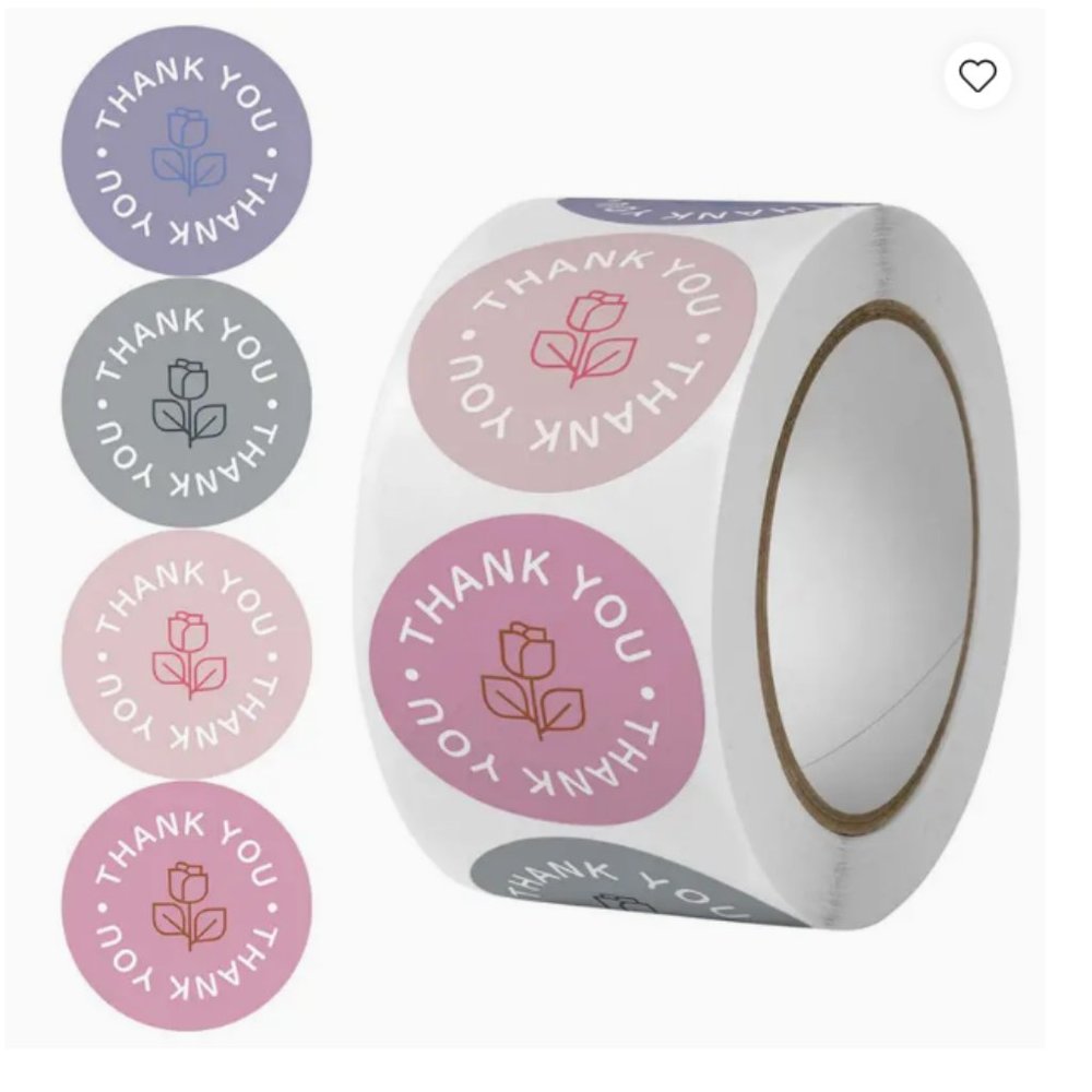 Thank you Stickers - 500 pcs - NWT